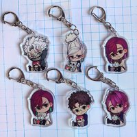 Anime Dandadan Momo Acrylic Keychain Fashion Car Bag Charms Key Ring Children Gift Cartoon Badge Pendant Jewelry Kid Accessories