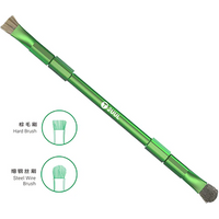 2UUL CL15 Dual Ended Cleaning Brush Hard Brush Steel Wire Brush for Motherboard Repair Phone PCB Maintenance Tools