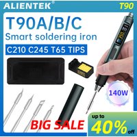 ALIENTEK T90B Lutownica Serii T245/T210/T65 Opcjonalna Seria T80 Nowa Wersja Regulowana Temperatura Narzędzie do Lutowania