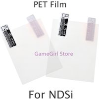 100sets Clear Protective Film For NDSi NDSiXL LL Console Top Bottom Screen Protector PET Film For Nintendo DSi XL