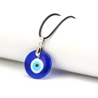 FSUNION Vintage Turkish Blue Evil Eye Pendant Choker Necklace Lucky Clavicle Chain Party Jewelry For Women 2025 Gifts