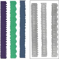 3pcs Irregular edge tape Measuring embossed Metal cutting mold For scrapbook Card making Art and handicraft Template tool