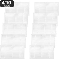 Washable Filter Replacement For Airzeen Q10 Pro Robot Vacuum Cleaner Set Includes 4 Or 10 Units Per Order Quantity