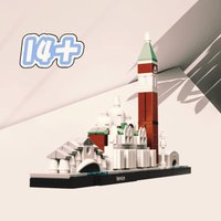 Building Blocks Venice Architecture Model Set 212PCS Famous City View Build Toys Home Ornament Gifts for Friends