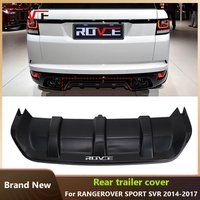 ROVCE Rear Bumper Diffuser Lip Skid Plate Trailer Cover Spoiler For Land Rover Sport L494 2014-2017 SVR Model Car Accessories