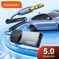 Toocki Bluetooth 5.0 Audio Reciver Dongle for Car USB to 3.5mm Jack AUX BT Transmitter Hands-free kits for Car Reciver Bluetooth