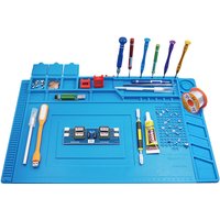 Silicone Soldering Pad Desk Platform tool Mat for Welding Station Iron Phone PC Repair Magnetic Heat Insulation No Lead