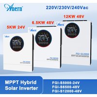 5KW 6.5KW 12KW Hybrid Solar Inverter 5000W 24V 12000W 48V 220V 160A MPPT Solar Controller 90-450V Off Grid Inverter
