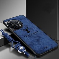 For OnePlus 13 Case Soft Silicone+Hard Fabric Deer Protective Back Cover Case For One Plus 13 oneplus13 12R 11 11R 10T Pro Shell
