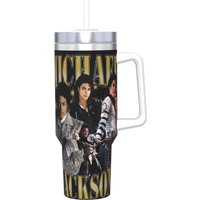 Stainless Steel Tumbler Michael Jackson Thermal Cups Keep Heat Hot Drinks Car Mugs Travel Water Bottle