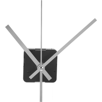 Silver Diy Durable Metal Clock Movement Mechanism Silent Non Ticking Home Decor Parts Replacement Kit Travel Quartz Motor Core