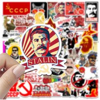 AliExpress NONE 50Pcs Soviet Union CCCP Socialism Joseph Stalin Stickers for Water Bottle Cup Laptop Guitar Car Motorcycle Bike Skateboard