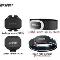IGPSPORT CAD70 SPD70 Speed Sensor Dual Mode Support Bike Cadence HR50 HR70 Heart Rate Monitor For IGPSPORT Garmin Computer etc