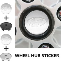 4pcs 56/60mm Car Wheel Center Hub Cap Rim Cover Stickers For Hyundai GDi N Line i10 Azera Genesis G70 G80 G90 Accent Vernaโ