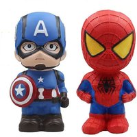 22cm Spiderman Kids Piggy Bank Savings Safe Toys Banking Money Coin Cartoon Children Paper Large Box Birthday Party Favors Gift