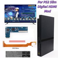 Hispeedido Zestaw HDMI Digital-to-Digital do PS2 Slim, Moduł HDMI do Konsoli PS2 Slim, wymaga umiejętności lutowania