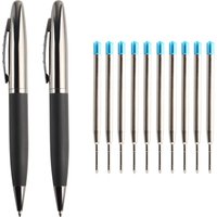 Metal Ballpoint Pen Stainless Steel Material Creative Pen Holder Rotating Style Ball Pens For School Office Gift Pen