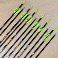 6/12PCS VAP Victory V1 Pure Carbon Archery Arrows ID4.2mm Full Spine 350 900 Ideal for Target Shooting and Hunting Use