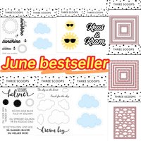 2026 New Sun clouds Cutting Dies Stamps Stencil Hot foil Embossing Template DIY Greeting Card Handmade