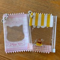 Korea Cute Pendant Photo Card Holder Cover Transparent Storage Card Sleeve Candy Bag Card Bag DIY Japanese Style INS