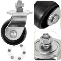 Car Floor Jack Front Wheel Shelf Horizontal Caster Wheels Travel Casters Pulleys