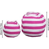 Children's plush toy storage bag creative children's bean bag sofa large capacity quilt storage zipper