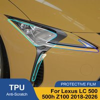 For Lexus LC 500/500h Z100 2018-2026 High-Gloss Smoke Black Pre-Cut TPU Headlight Protection Film PPF Anti-Scratch Vinyl Kit