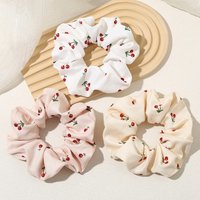1 Pcs Women's Hair Scrunchies Cherry Cute Kawaii JK Simple Versatile Hair Ties High Elasticity Fashionable Hair Accessories Girl