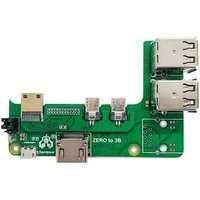 Raspberry Pi Zero 2w to 3B/4B/Pi5 interface adapter Zero to Pi3/Pi4/Pi5 Expansion Board Zero Pi0 USB HUB RJ45 HAT
