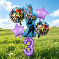 Zootopia Animal Cartoon Balloon Arch Garland Kit for Birthday Party Wedding Baby Shower Festival Party Home Decor Supplies