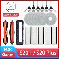 For Xiaomi Robot Vacuum S20+ / S20 Plus / B108GL Parts Accessories Main Brush Side Brush Hepa Filter Mop Cloth Replacement Spare For Xiaomi Robot Vacuum S20+ / S20 Plus / B108GL Parts Accessories Main Brush Side Brush Hepa Filter Mop Cloth Replacement Spare