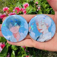 Anime The Summer Hikaru Died Tsujinaka Yoshinori Cosplay COSTUME Badge Pin SPTE Tinplate Brooch Prop Party Charms Gift