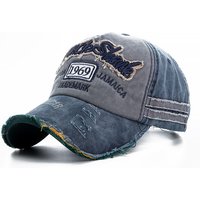 2023 Hochwertige gewaschene Cowboy-Buchstaben-Baumwollkappe für Männer und Frauen, verstellbare Autdoor-Sonnenschutzhut, Rock Shark Baseballkappen