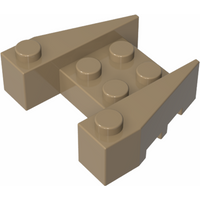 Gobricks GDS-947 Building Blocks Wedge 3 x 4 with Stud Notches compatible with lego 50373 DIY Educational Technical