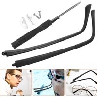 Glasses Accessories Eyeglasses Replacement Arms Universal Temple Parts Tr Repair Frames Miss Eyeglasses Arms Matte Black Legs