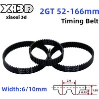 2GT Belt Width 6/10mm GT2 Timing Belt Closed Loop Rubber Perimeter 52mm~166mm 2M Timing Synchronous Belt 3D Printer Belt Parts