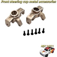 Mjx Aluminum Alloy Front Steering Knuckle Rc Car Upgrade Parts For 1 14 14211 Modified Replacement Accessories With Screws
