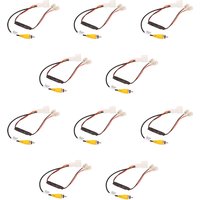 10X 4 Pin Car Reverse Camera Retention Wiring Harness Cable Plug Adapter Connector Fit For Toyota image 3