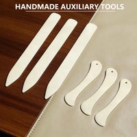 6Pcs Bone Folders Crease Makers Tool Plastic Bone Folder Paper Creaser Fold Bookbinding Tool for DIY Making Paper Crafts