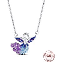 Original 925 Sterling Silver Phoenix Necklace Fit Bracelet Diy For Women Fashion Jewelry Hot Fine Pendant Love Gift