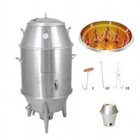 Double steel diameter 60cm grilled Beijing roast duck roast meat chicken oven with accessories