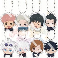 Diy Anime Jujutsu Kaisen Cartoon Acrylic Keychain Creative Suguru Geto Yuta Okkotsu Cartoon Backpack Pendant Ring Birthday Gifts