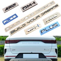 For EV DMI Song Plus AWD Rear Trunk Decoration Logo Emblem Tailgate Nameplate Badge Sticker