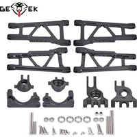 CNC Machined Aluminum Front Rear Suspension Arms Steering Blocks C-hubs Bearings Kit for Traxxas 1/10 BL-2S Slash 4X4 4WD