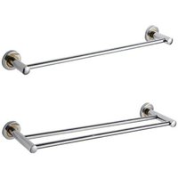 Useful Wall Mount Towel Rack Home Clothes Holder Storage Shelf Bathroom Bar Bracket Hanger Holder Organizer
