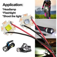 AliExpress OTdiode XHP70.3 LED Chip 40W DC3V6V12V XHP7070 High Power Bead Diodes Cold White With Wire For DIY Flashlight Parts Bicycle Car HeadLamp