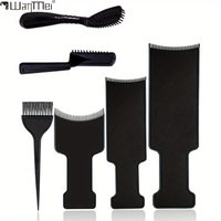 6Pcs Professional Hair Dye Coloring Tools Set Paddles, Brushes & Comb for Salon DIY Hair Bleach & Highlights