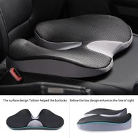 Memory Foam Non-slip Seat Cushion Ergonomic Design Ease Tailbone Sciatica & Prostate Discomfort for Car Chair