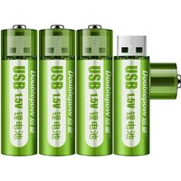 2Pcs/lot No. 5 AA 1.5V 1800mWh Household Appliances Rechargeable Lithium Battery