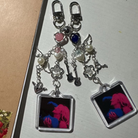 Handmade Tv girl matching keychains, y2k, tv girl, band, aesthetic, couple’s keychains, friendship keychains jewely